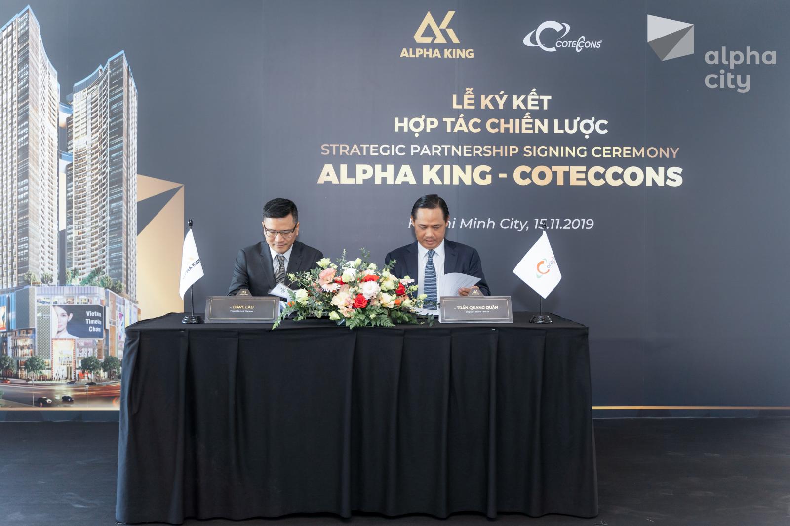 Công bố lễ ký kết hợp tác giữa Alpha King và Coteccons